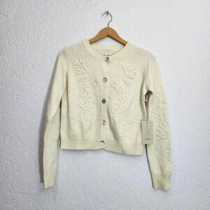 nwt joie cream white cardigan sweater